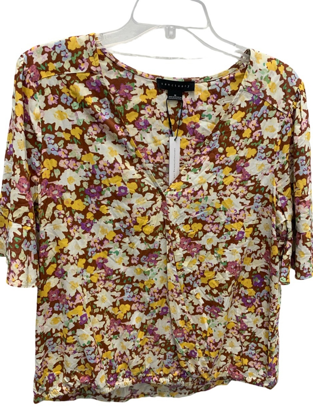 Sanctuary Floral Blouse Size Medium NWT